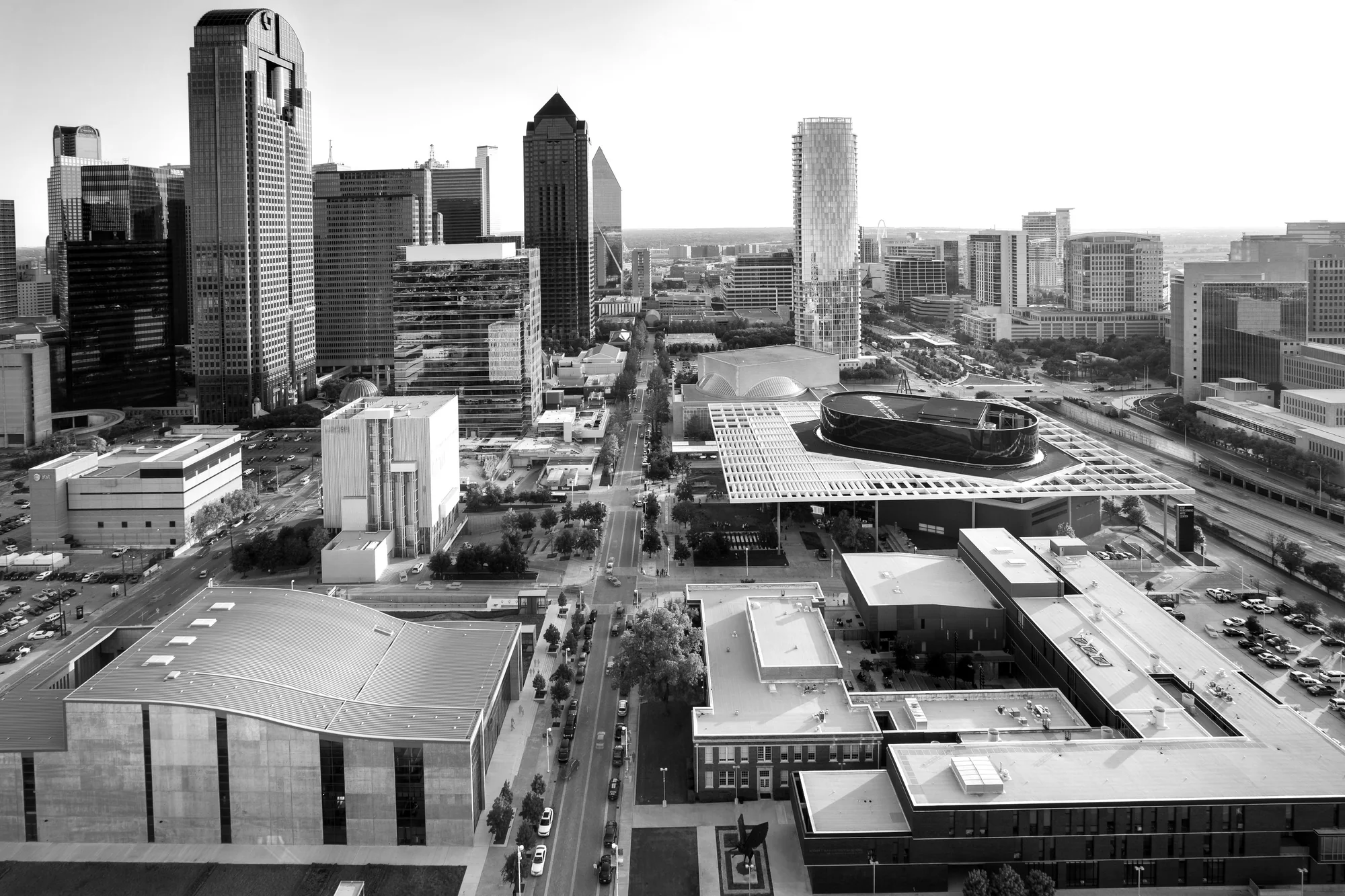 The Dallas skyline